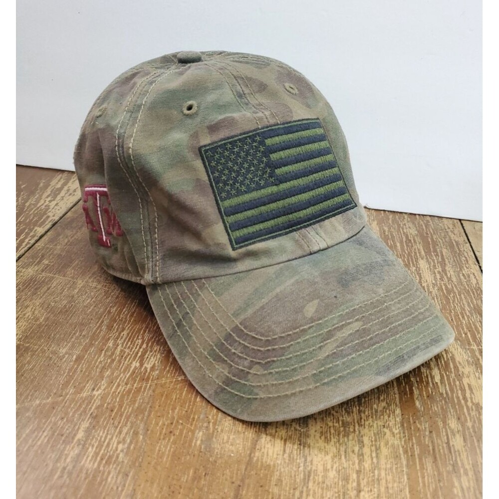 47 Brand Texas A&M Aggies Camo Hat Cap American Flag USA Camouflage Adjustable